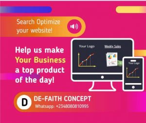 Optimized website design De-Faith Concept adert 11
