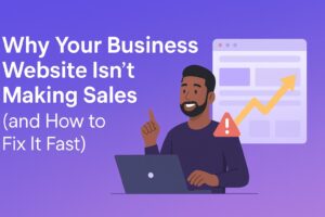 Read more about the article Why Your Business Website Isn’t Making Sales (and How to Fix It Fast)