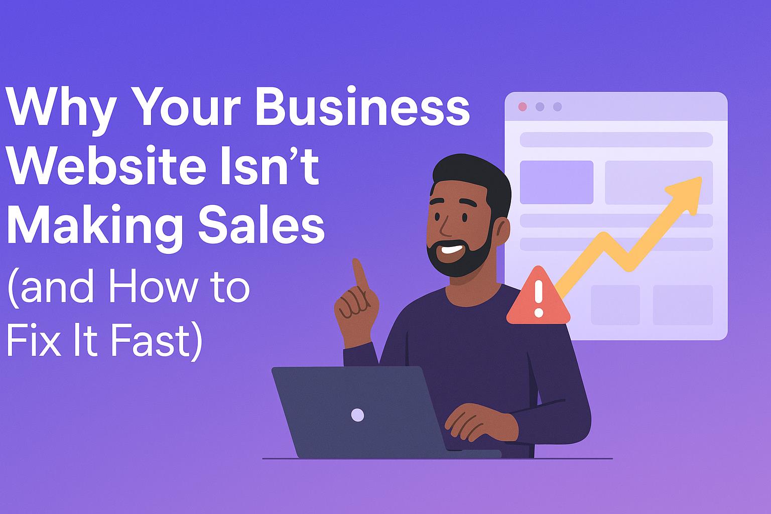 Why Your Business Website Isn’t Making Sales (and How to Fix It Fast)