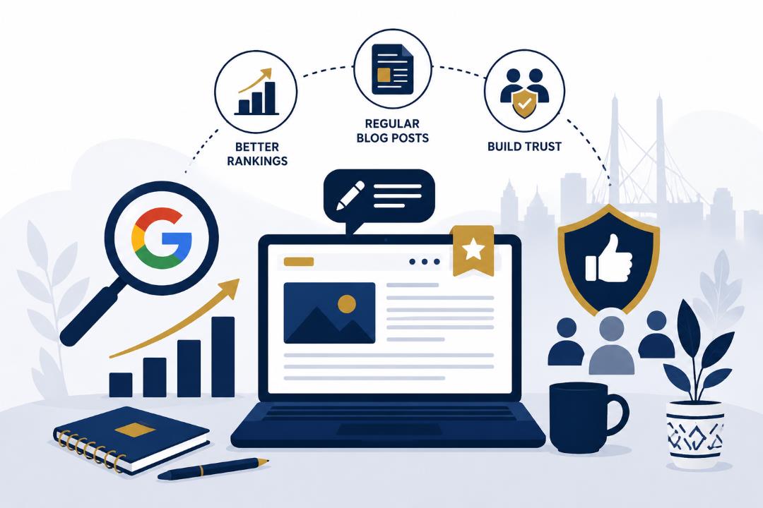 How Regular Blog Posts Help Your Website Rank and Build Trust